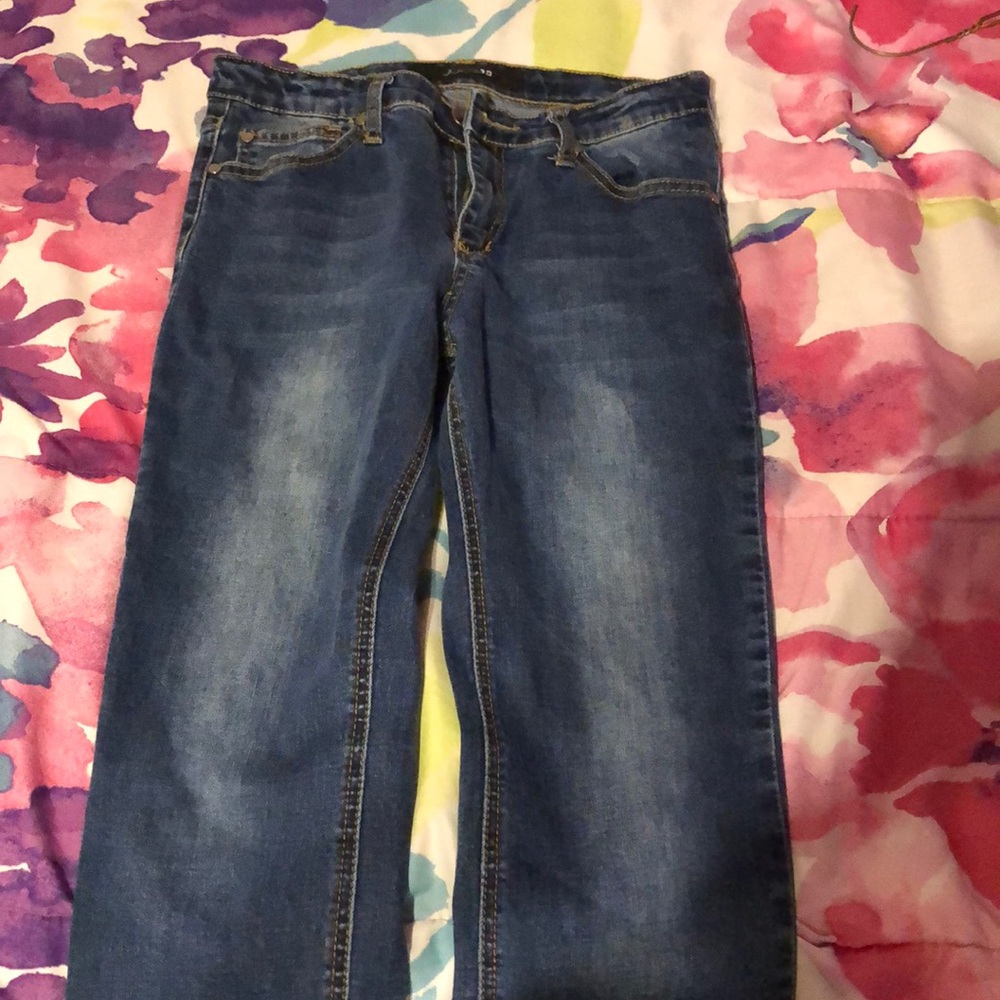 Blue jeans.